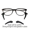 GMS Optical Premium Grade Comfortable Silicone Anti-slip Holder for Glasses,
