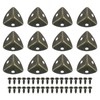 uxcell 36 Pcs Metal Box Corner Protectors 1.18"x0.79" Table Corner