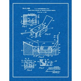 French Fry Deep Fryer Patent Print Blueprint with Border (24" x 36") M14049