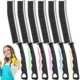 Crevice Cleaning Brush, Pack of 6, Hard Bristle Crevice Cleaning Brush, Shower Cleaner Brush, Bathroom Gap Cleaning Brush, Multifunctional Cleaning Tools, Gap Brush, Grout Brush for for Household Use