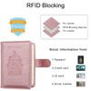 WALNEW 2 Packs RFID Blocking Passport Holder Travel Wallet Cover