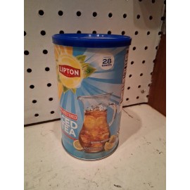 Lipton Caffeinated Unsweetened Instant Iced Tea 28 Quarts EXP. 11/2026 NO LEMON