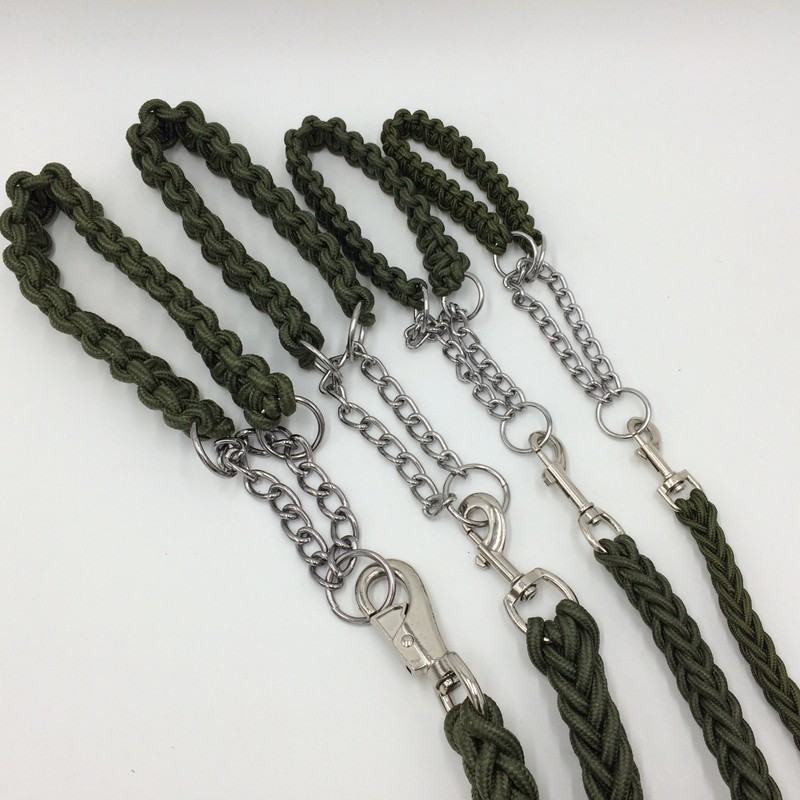 Braided Chalk Collar Harness Lead (DauStage) Small Dogs, Medium Dogs,