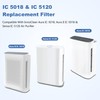 3 pack IC-5018 IC-5120 Replacement Filter Compatible With InvisiClean Aura
