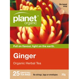 Planet Organic Ginger Herbal Tea 25 Tea Bags