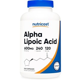 Nutricost Alpha Lipoic Acid 600mg - 240 Vegetarian Capsules