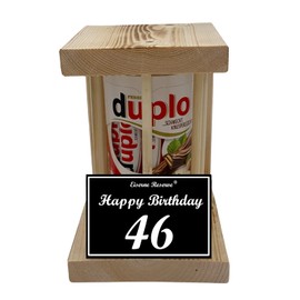 Duplo Bars - Emergency Reserve - Wooden Sticks - (10 x 18.2 g) Happy Birthday 46 - 46th Birthday Gift