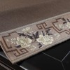 LAVSHOME Traditional Feature Coffee Table Cover Rectangle with Embroidered Flowers.Coffee
