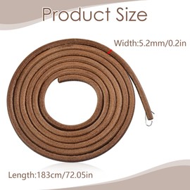 72 Inch Sewing Machine Leather V-Belt with Hooks, Leather Strap for Sewing Machines with Hooks, Leather Strap Sewing Machine - Compatible with Sewing Machines with Pedal for Foot, Sewing Machine,