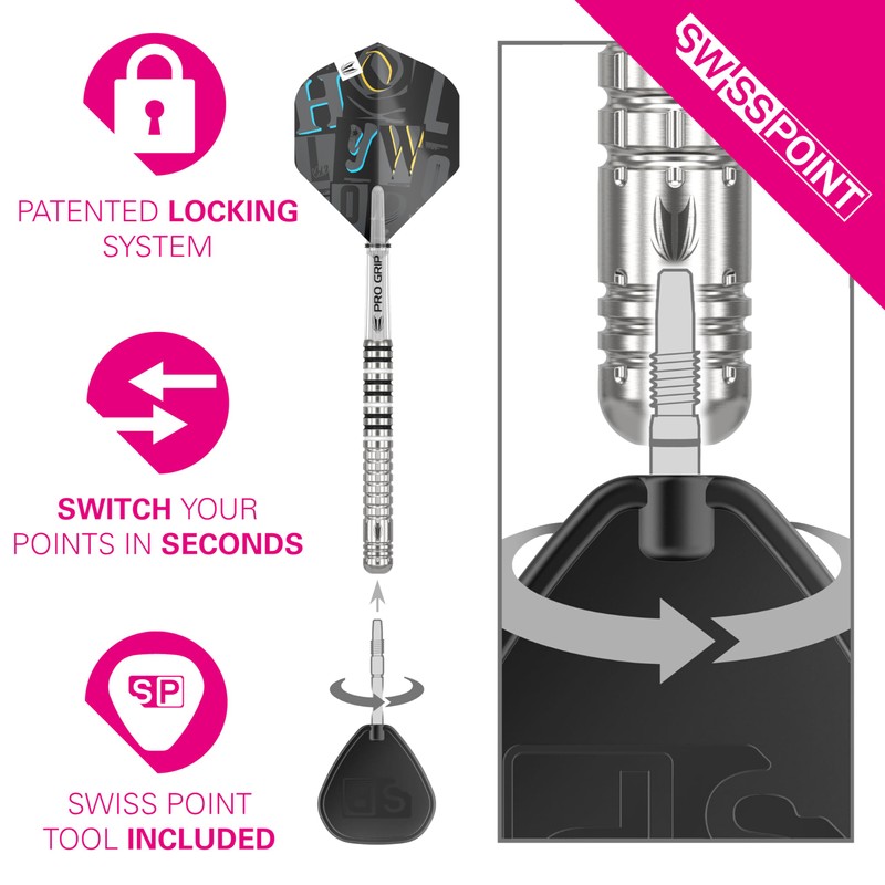 Target Darts Chris Dobey G1 24G 90% Tungsten Swiss Point