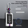TECART Luminous Strip Key Fob Cover with Keychain Fit for