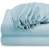 Fitted Sheet Cal-King Size- Light Blue Fitted Bottom Sheet Only