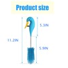 WSOQYEO Water Bottle Cleaner Brush Semi-Automatic Silicone Bottle Brush for