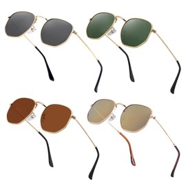 Htms Small Square Polarized Sunglasses Men Women Vintage Sun Glasses Hexagonal Sunglasses Fashion Sunnies