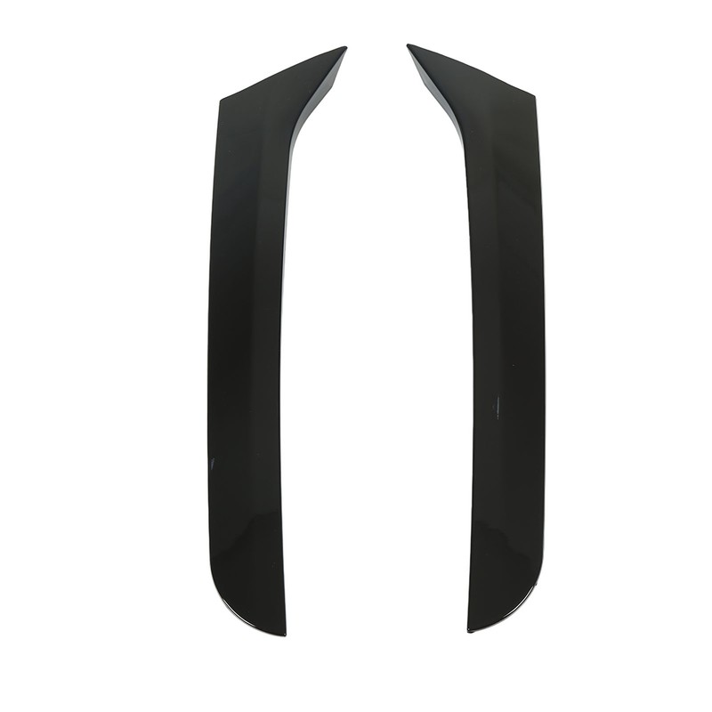 2 Pcs Rear Window Spoiler Glossy Black Left Right Side