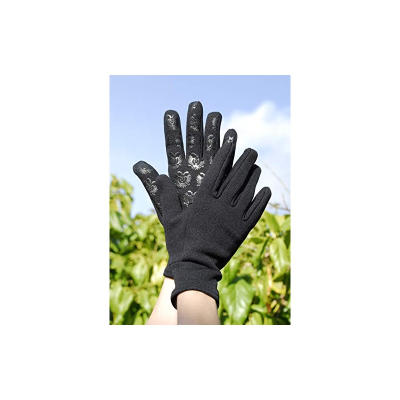 Rhinegold Fleece Lined Gloves-Small-Black