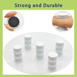 PYJLBX Fridge Magnets, Small Magnets Strong Magnet Whiteboard Magnets Heavy Duty, Cute Round Mini Magnets for Crafts, Fridge, Notice Board, Planning Boards, Office,School,Classroom (White, 10 Pack)