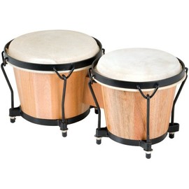 Basic Beat BB271 6-7 Key-Tuned Bongos - World Drumming for Classroom, Tuning Wrench Included