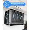 Mesh Window AC Cover, U-Shape Air Conditioner Outdoor Unit Cover,