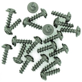 D4 (4mm x 10mm) TX Pan Screws for Plastic (Flanged) - Stainless Steel (A2) (Pack of 20)