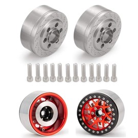 RCLions 4pcs RC Wheel Weight Block 85g Stainless Steel Counterweight Upgrade Parts for 2.2" Beadlock Wheels