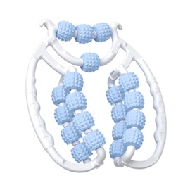 Relax Roller 20 Räder,pilates rolle neck massager Massage Roller Muskel Relaxer Roller, Arm Bein Massage Kreisförmige Beinklemmen für Golfer Ellbogen (blau)