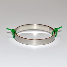 Nickel-plated Pure Copper Strip; 8mm wide x 0.15mm thick flat wire (Nickel Plated Copper, 5 Feet)