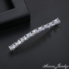 Hairpin Stone Silver Hair Accessory 1 Piece Zirconia Glitter Cute