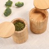 Home 3 Tier Bamboo Wood Container 3 Tier Seasoning Container