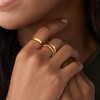 PATISORNA 8PCS Gold Rings for Women Non Tarnish 14K Gold