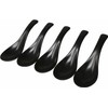 Matte Black Spoon Astragalus Lotus Flower Set of 5 Commercial