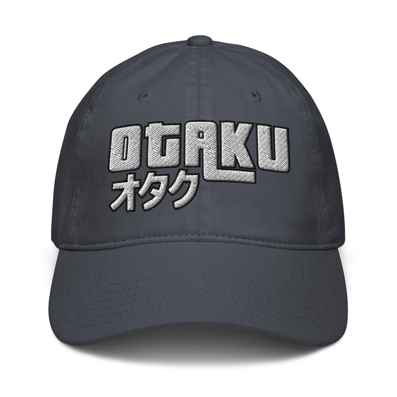 Otaku Icon and Lettering Adjustable Baseball Hat