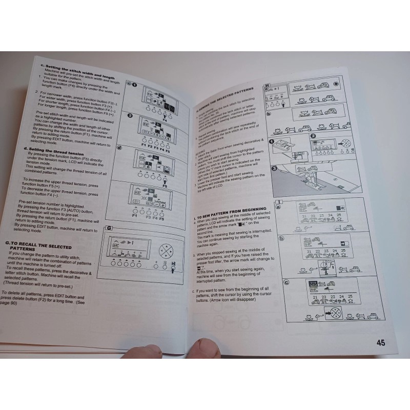 Singer 9980 Sewing Machine Owners Manual reproduction