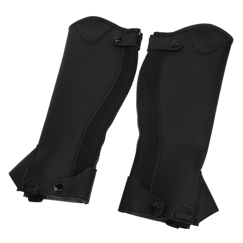 Super Fiber PU Leather Half Chap Horse Riding Body Protector