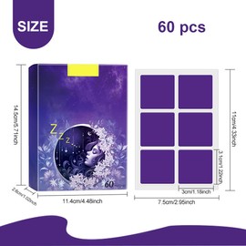 60 pcs Schlaf Patches, Ganz Natürliche Tiefschlafpflaster, Verbesserte natürliche Tiefschlaf Patches, Schlaf Aids Schlaf Patch zur Verbesserung Last All Night für Männer und Frau (Lavendel-Duft)