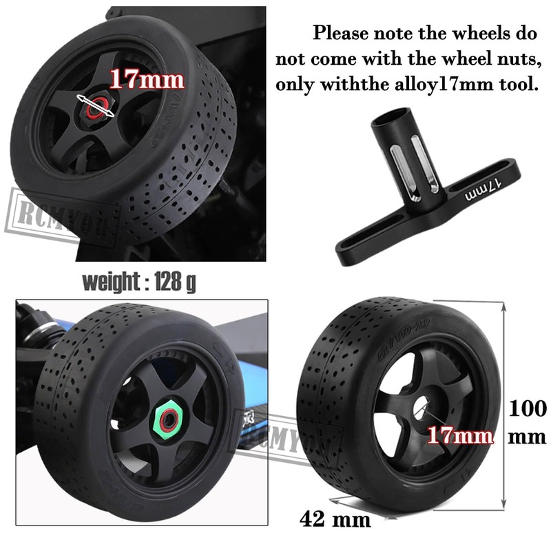 RCMYou Upgrades Part Dboots Hoons 42/100 2.9 Belted Rc Tires