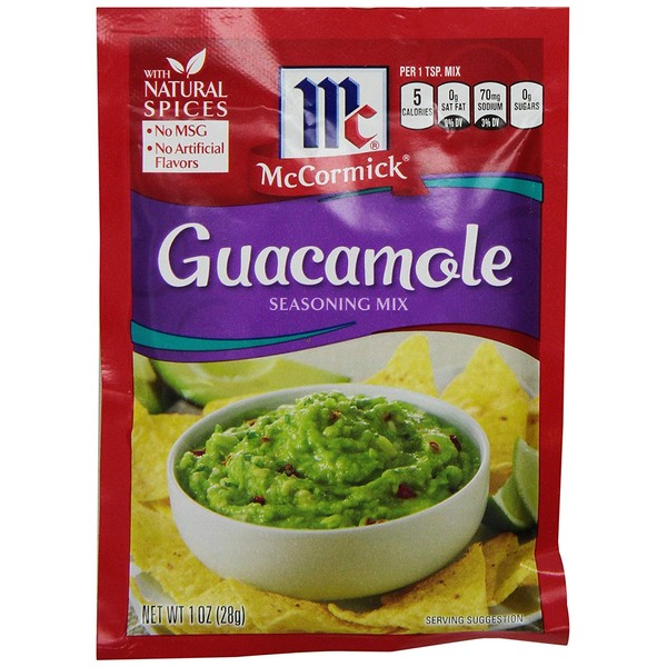 McCormick GUACAMOLE Seasoning Mix 1oz. (9 Packets)