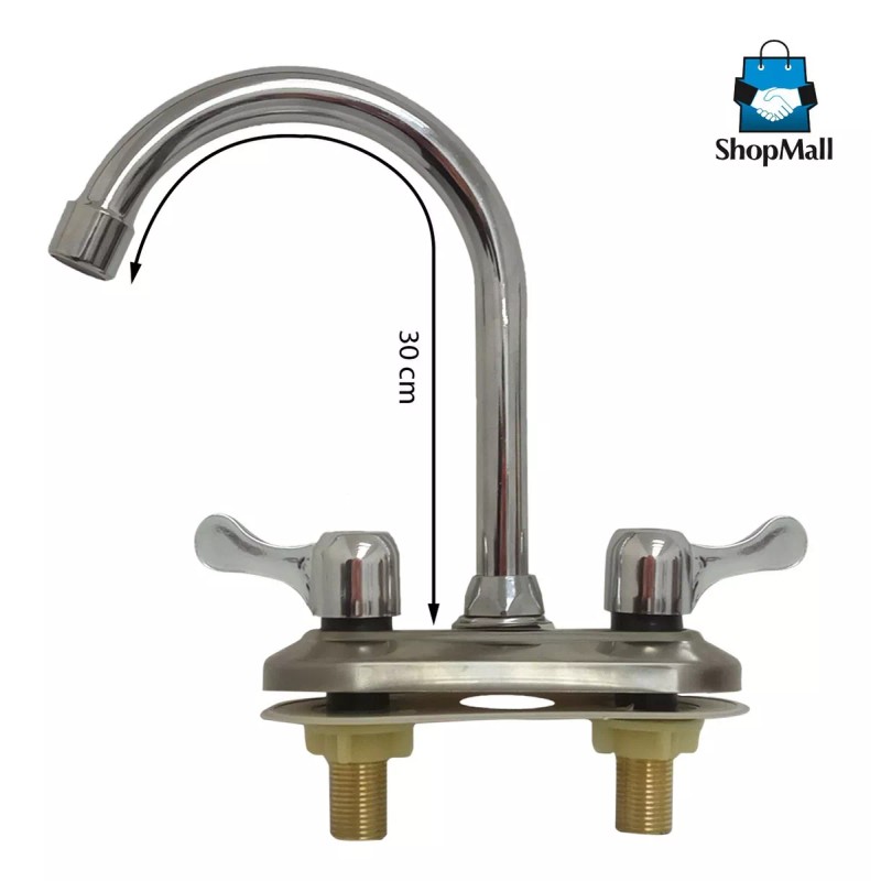 Paws and Pals Mezcladora Para Lavabo De Cuello Curvo