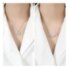 Collar Convertible Plata 925 Corazón Y Trébol De 4 Hojas