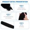 8 Afro Braids Extensions, 16 Inch Synthetic Hair for Braiding,