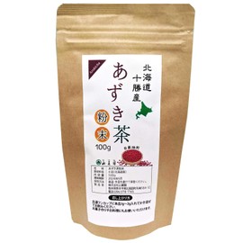 Azuki Tea Made in Hokkaido, Tokachi, Domestic, Adzuki Tea, Powder, 3.5 oz (100 g), Powder, Enough Whole Adzuki Bean Nutrition, Caffeine-Free, Additive-Free