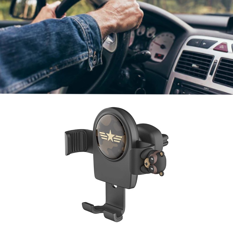 Car Phone Mount Cute Catoon Pattern Stable Vent Design Heat