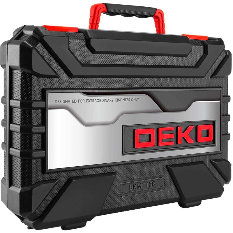 DEKOPRO Tool Set:158 Piece Home Tool Kit, Household Basic Repair