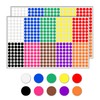 10,000 Pieces - 8mm Dot Stickers, Coloured Sticky Dots Labels