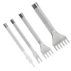 Agatige Prong Punch Tool,4Pcs Leather Hole Punches,High Speed Steel Lacing