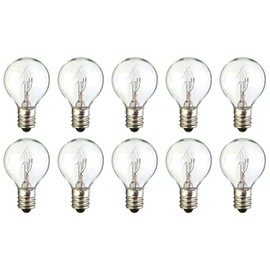 CEC Industries #5G9 1/2/24V/C Bulbs, 24 V, 5 W, E12 Base, G-9-1/2 shape (Box of 10)