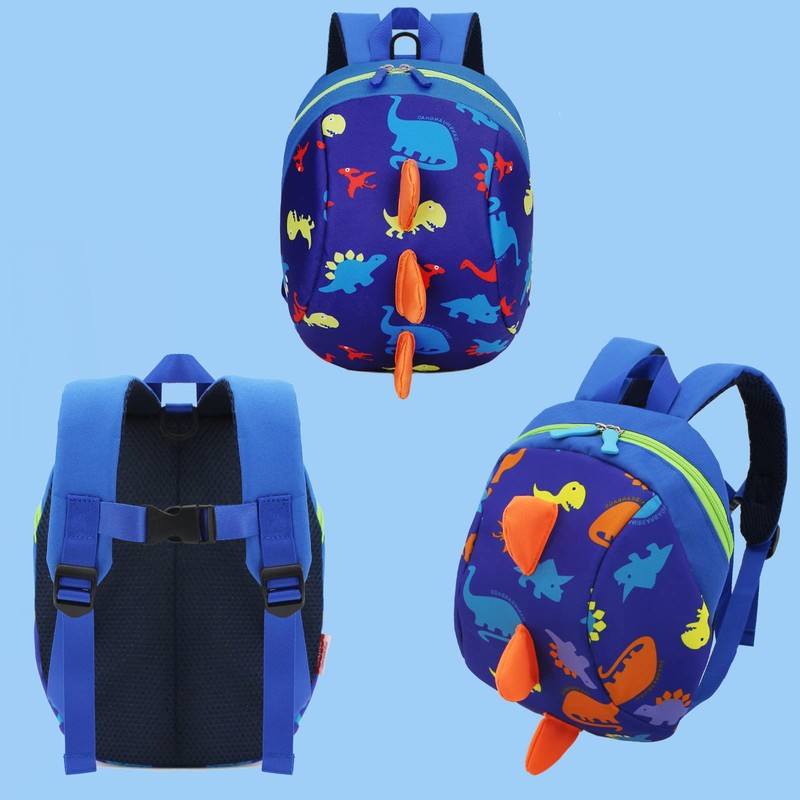 Cosyres Toddler Dinosaur Baby Backpack with Reins, Kids Bag Safety