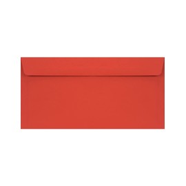 Netuno 25 DIN Long Envelopes Red 110 x 220 mm 90 g Burano Rosso Scarlatto Red Invitation Envelopes Long for Christmas Wedding Birthday Coloured Paper Envelopes Envelopes Envelopes Red Envelopes
