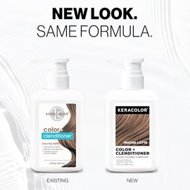 Keracolor Clenditioner MOCHA LATTE Hair Dye - Semi Permanent Hair Color Depositing Conditioner, Cruelty-free, 12 Fl. Oz.