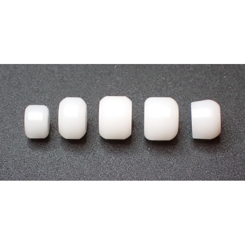 SPITBOARDS Fingerboard Bell Wheels with Real Ball Bearings, Professional CNC